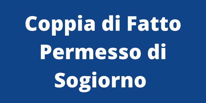 Coppia di Fatto Permesso di Sogiorno