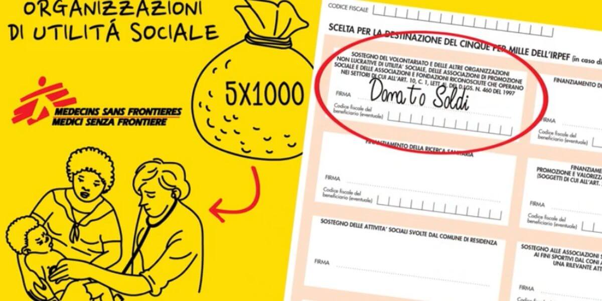 Codice Fiscale 5x1000 Medici Senza Frontiere