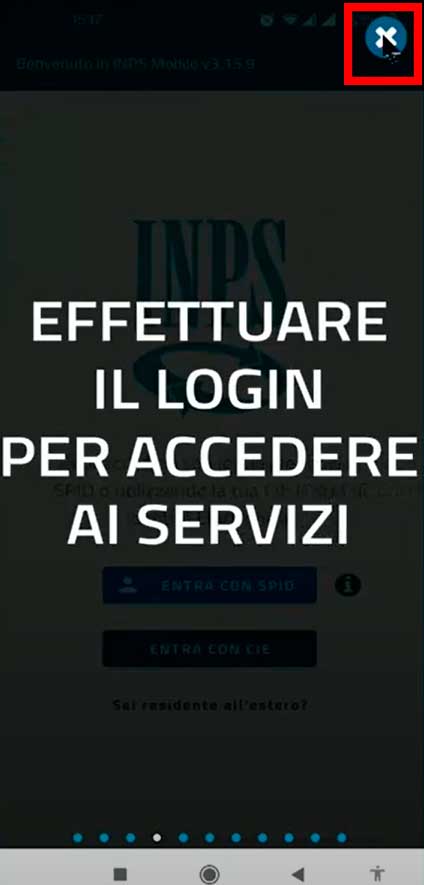 effettuare il login per accedere al servizi inps