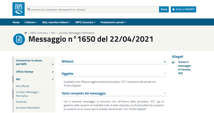 Verbale di invalidità Inps - Guida Completa