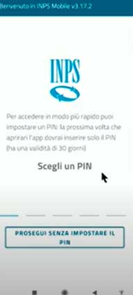 pin accesso inps mobile