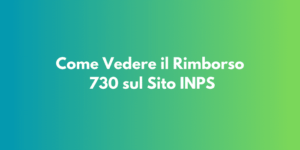 Come Vedere il Rimborso 730 sul Sito INPS